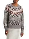 Stellae Dux Women's Fair Isle Sweater In Multi