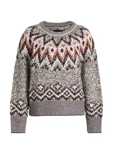 Stellae Dux Women's Fair Isle Sweater In Multi
