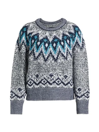 Stellae Dux Women's Fair Isle Sweater In Multi