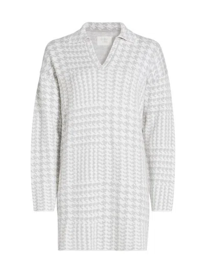 Stellae Dux Women's Houndstooth Knit Minidress In Multi