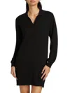 Stellae Dux Women's Knit Johnny-collar Minidress