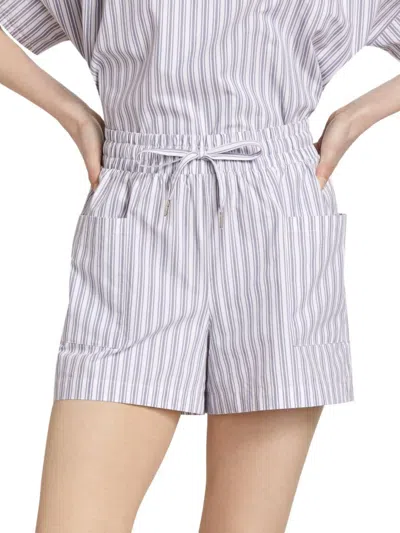 Stellae Dux Women's Soft Striped Cotton Shorts