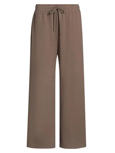 Stellae Dux Women's Sweatermix Wide-leg Pants In Brown