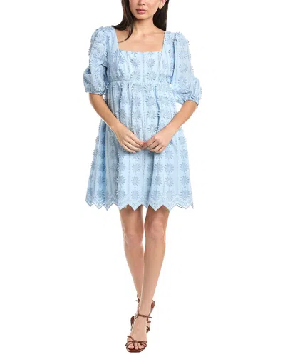 Stellah Aubrey Square Neck 3d Lace Dress In Multi