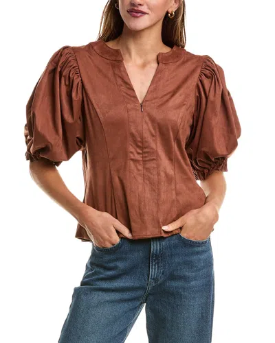 Stellah Blouse In Brown