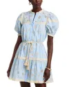Stellah Button Down Mini Dress In Sky