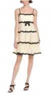Stellah Cream Lace Dress In White