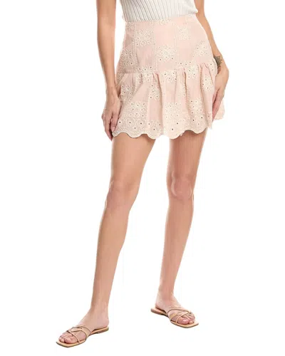 Stellah Elvie Embroidered Mini Skirt In Multi