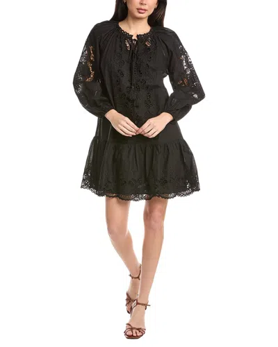 Stellah Greta Eyelet Trimmed Mini Dress In Multi