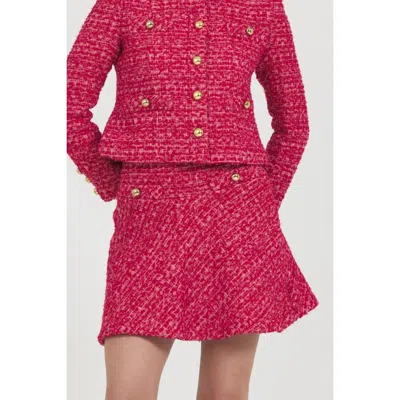 Stellah Lolly Mini Skirt In Red In Pink