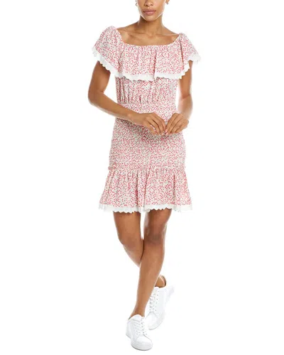 Stellah Off-the-shoulder Mini Dress In Pink