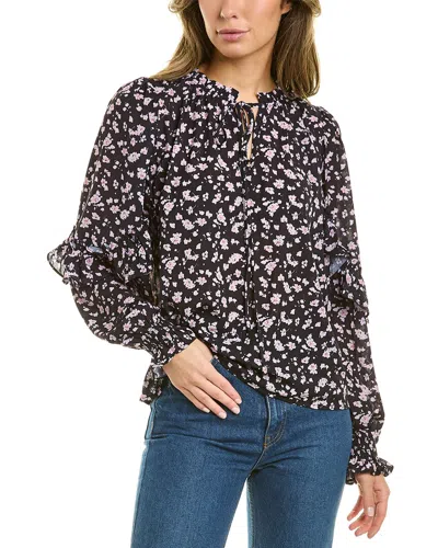 Stellah Ruffle Top In Black