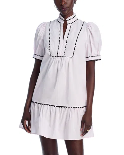 Stellah Scallop Mini Dress In Rose