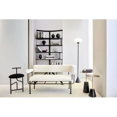 Stellar Works Bund Side Table By Neri&nu In Black Marble