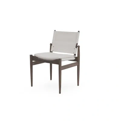 Stellar Works Journey Dining Chair In Canvas Natural,natural Oak