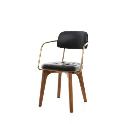Stellar Works Utility Armchair U By Neri&nu In Natural Walnut