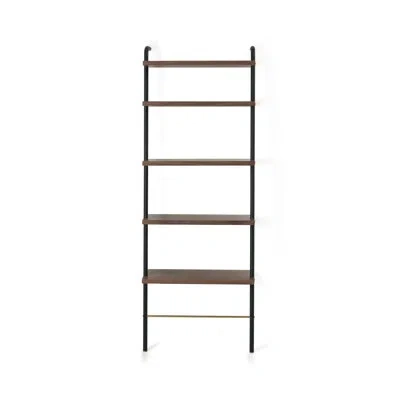 Stellar Works Valet Office Shelves In Natural Walnut,black