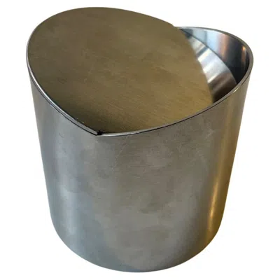 Pre-owned Stelton Danish Minimalist Stainless Steel Ashtray By Roelandt For , 1980s In Gray