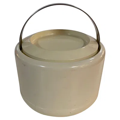 Pre-owned Stelton Erik Magnusson Minimalist Off-white Ice Bucket In Brown