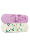Stems 2-pack Blossom Grip Socks In Multi