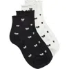 Stems 2-pack Bow Ruffle Ankle Socks In Multi