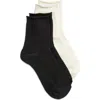 Stems 2-pack Textured Stripe Ankle Socks