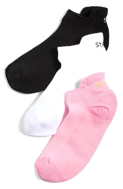 Stems 3-pack Lightweight Training Socks In Pink/black/white