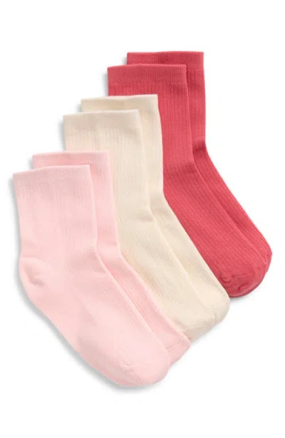 Stems 3-pack Cotton Blend Ribbed Ankle Socks In Multi