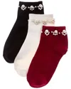 Stems 3pk Pearl Band Socks In Multi