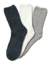 Stems 3 Pack Plush Cozy Socks In Multi
