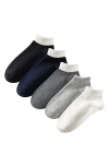 STEMS COLORBLOCK SOFT & SPORT 5-PACK ASSORTED ANKLE SOCKS