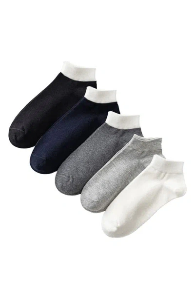Stems Colourblock Soft & Sport 5-pack Assorted Ankle Socks In Multi