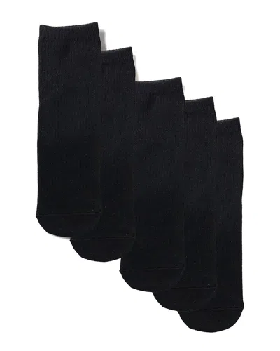 Stems 5pk Everyday Mid Crew Socks In Black