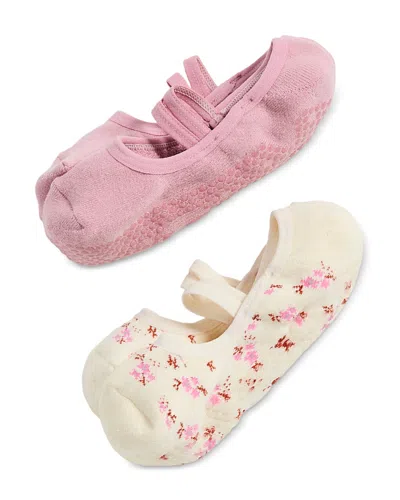 Stems Blossom Grip Socks, Pack Of 2 In Multi