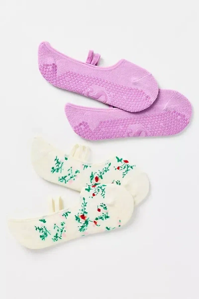 Stems Blossom Grip Socks, Set Of 2 In Multi