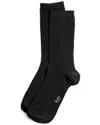 Stems Cashmere-cotton Crew Socks In Black