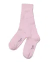 Stems Stretch Cashmere Crew Socks In Pink