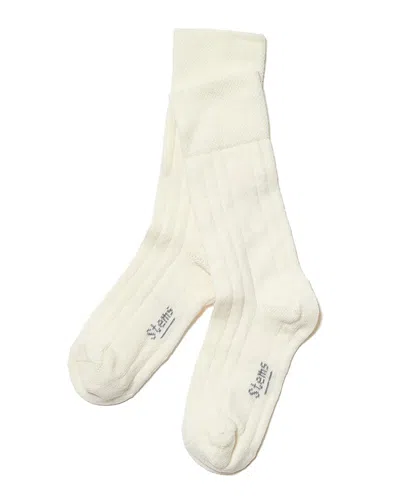 Stems Cashmere-blend Socks In White