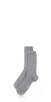 Stems Cotton Cashmere Socks In Gray