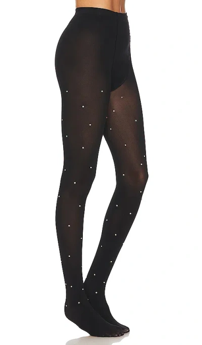 Stems Crystal Tights In 黑色