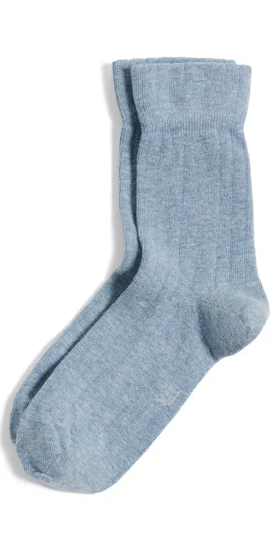 Stems Dream Cotton Cashmere Socks Pale Blue
