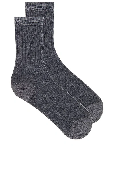 Stems Eco-conscious Cashmere Crew Socks In 仿旧