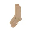Stems Eco-conscious Cashmere Crew Socks In Nude