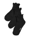 Stems Everyday Classic Ruffled Socks, Pack Of 3 In Black