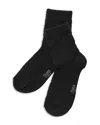 Stems Fleur Crew Socks In Black