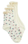 Stems Flora Assorted 2-pack Cotton Blend Crew Socks