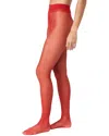 Stems Women's Avery Microfiber Italian Tights In Red