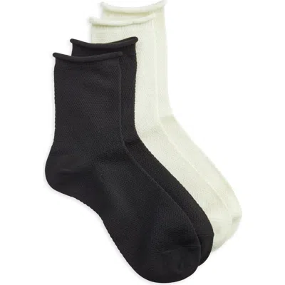 Stems Linear Assorted 2-pack Crew Socks In Black