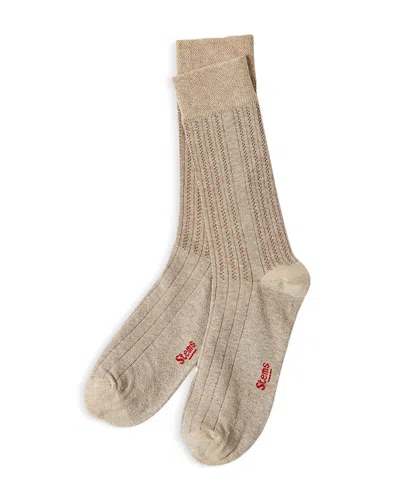 Stems Lola Comfort Crew Socks In Gray