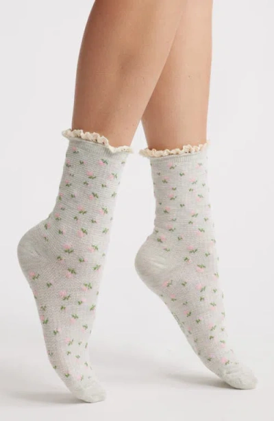 Stems Mini Flora Crew Socks